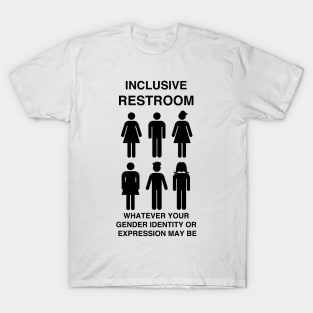 Inclusive Restroom Sign T-Shirt